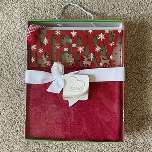 Red Merry Christmas Decoration Set